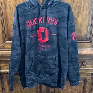 Buckeyes Black and Red Hoodie 3XL